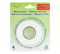 K3T 43811 - Cinta de doble cara (18 mm x 2 m), color blanco