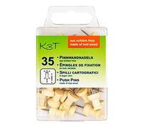 K3T 48362 - Juego de 35 agujas para tablón de anuncios (madera, número de referencia)