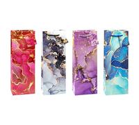 K3T Bolsas de regalo de mármol para botellas de vino y champán, 12 unidades, tamaño: 36 x 12 x 8 cm, número de referencia 83286