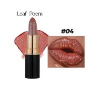 (k4)Diamond Glitter Lipstick, Glitter Lip Gloss, Diamond Lip Gloss Glitter Lipstick Waterproof & Long-Lasting with Sparkling Finish for Party & Daily