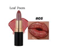 (k5)Diamond Glitter Lipstick, Glitter Lip Gloss, Diamond Lip Gloss Glitter Lipstick Waterproof & Long-Lasting with Sparkling Finish for Party & Daily