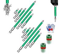 K5 Impact-Resistant and Non-Slip Bit, 2025 New Anti-Slip Magnetic Electric Screwdriver Set, Portraitw Strong Magnetic Durability Screwdriver Drill Bit Set, 25 50 65 70 90 150mm, for Repair (2*A)