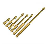 K5 - Juego de brocas antideslizantes resistentes a los impactos - Brocas de destornillador de alto imán para taladros manuales y destornilladores de impacto, para uso doméstico e industrial (25+50+65+