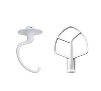 K5ADH - Gancho para amasar y batidor plano K5AB para robot de cocina KitchenAid KPM5, KSM50, K5 Heavy Duty