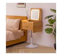K5C7S3W9D6 Tocador pequeño de Madera con cajón, tocador Moderno con Tapa abatible, tocador de Maquillaje elevable, for Dormitorio