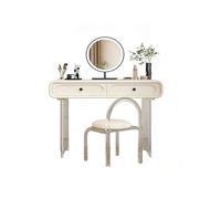 K5C7S3W9D6 Tocador Tocador francés Compacto con Espejo, Mesa de Maquillaje pequeña Madera Maciza, tocador Almacenamiento for Dormitorio Muebles de Dormitorio