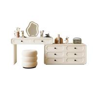 K5C7S3W9D6 Tocador Tocador pequeño de Estilo francés, Madera Maciza Pintada, con cajón Muebles de Dormitorio