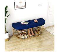 K5d1P9m7 Banco Zapatero para Pasillo Banco de Zapatos, Banco, con Asiento Acolchado, Entrada, Almacenamiento Metal for, Pasillo, vestíbulo, Sala Estar(Blue,80 * 35 * 45cm)