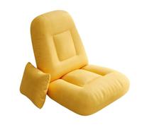 K5d1P9m7 Silla Tipo puf Sofá Perezoso Plegable, Cama Tatami, Silla con Respaldo for Dormir, sofá de Piso pequeño, Dormitorio(Yellow)