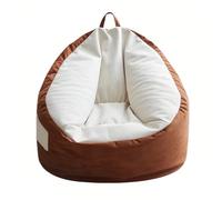 K5d1P9m7 Silla Tipo puf Sofá Perezoso, Silla Tipo puf for una Sola Persona, Tumbona reclinable for Sala de Estar y Dormitorio(Bruin)