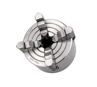 K72-100 Portabrocas de desplazamiento manual independiente de 4 mordazas de 100 mm for mini torno mecánico - Diseño de acero endurecido duradero for carpintería