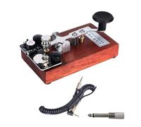 K8 Morse Keyer - Tabla de práctica de onda corta con sonido y luz, código de transmisión manual de entrenamiento de código simulado