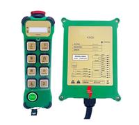 K800 8 botones de marcha única grúa de Radio inalámbrica Industrial interruptores de Control remoto controlador de elevación de grúa de pista de elevación(1T 1R,AC DC24-264V)