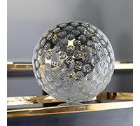 K9 Crystal Glass Golf Lens Ball Display Figurilla con bolsa Regalo creativo de Navidad Decoración de oficina en casa 60 80 100mm-38-40mm con bolsa