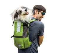 K9 Sport Sack Trainer | Mochila para Transportar Perros y Mascotas pequeños y medianos | Portamascota orientada hacia Delante | Aprobada por Veterinarios (L, Verdery)