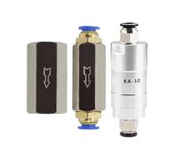 KA-06 KA-08 KA-10 KA-15 Air Non Return Aluminum Pneumatic Check Valve Copper Nickel Plating One-Way Valve CV-01 02 03 04(KA-15,With 6mm Fittings)