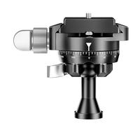 KA18 Cabezal de fotografía con base de nivelación integrada, placa de liberación rápida, cabezal de bola estándar Arca para cámaras réflex digitales