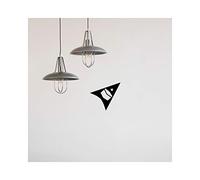 Kaaba Direction Stickers - Puntero de dirección Qibla negro (paquete de 2) - Etiqueta de la pared/techo (S005M) - StickerDeen