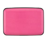 Kaabao Tarjetero para tarjetas de crédito, cartera de metal con bloqueo RFID para mujeres y hombres, soporte delgado para tarjetas de identificación, funda rígida de aluminio para negocios, Rosa