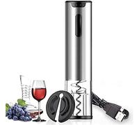 KAABETO Abrebotellas de vino eléctrico portátil, abrebotellas de vino automático, recargable por USB, sacacorchos con cortador de papel de aluminio para el hogar, regalo, fiesta