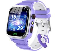 kaacly Smartwatch Niños, Reloj de teléfono para niños con podómetro SOS Juego música Reloj Despertador Papel Tapiz Encantador, Reloj Inteligente para niños de 4 a 12 años niños y niñas Light Purple