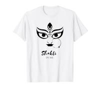 Kaali Maa Kali Design Durga Hindú Diosa Shakti Espiritual Camiseta gráfica económica, Hombre, Blanco, XL