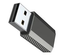 Kaaruisi Adaptador de sonido USB A a 3,5 mm TRRS hembra, textura de tarjeta externa, adecuado para portátiles, auriculares, adaptadores USB para