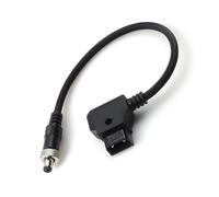 Kaaruisi Cable de alimentación D-TAP reforzado a DC5525 macho con conector de 90 grados para una conexión segura, cable de transmisión en vivo al aire libre