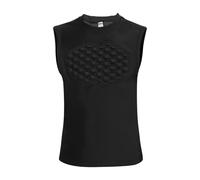 Kaaruisi Chaleco protector de pecho de fútbol juvenil con acolchado EVA para protección contra golpes y equipo deportivo cómodo y transpirable