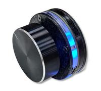 Kaaruisi Perilla de sonido USB ergonómica, personalizable, dispositivo de gestión de controlador de sonido instantáneo, efecto LED para computadora de escritorio, perilla ajustable para