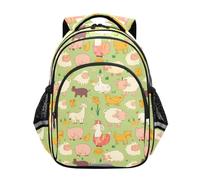 KAAVIYO Animales De Granja Caprica Mochila Infantil 3-12 Años Bolsa Escolar Mochila para Niños Pequeños