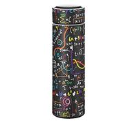 KAAVIYO Colorful Math Formula Water Bottle Stainless Steel Insulated Vacuum Flask Leak Proof for Boys Girls