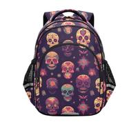 KAAVIYO CráNeos Decorativos Vibrantes Mochila Infantil 3-12 Años Bolsa Escolar Mochila para Niños Pequeños
