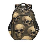 KAAVIYO CráNeos Humanos Oscuro Mochila Infantil 3-12 Años Bolsa Escolar Mochila para Niños Pequeños