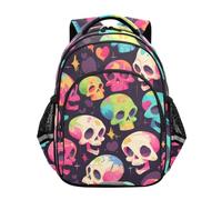 KAAVIYO CráNeos Multicolores Decorativos Mochila Infantil 3-12 Años Bolsa Escolar Mochila para Niños Pequeños