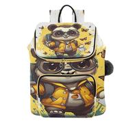 KAAVIYO CrayóN De Arte Panda MarróN Mochila de Moda para Estudiantes Bolso de Hombro Mochila de Viaje para Jóvenes