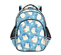 KAAVIYO Dibujos Animados Alegres PingüInos Lindos Mochila Infantil 3-12 Años Bolsa Escolar Mochila para Niños Pequeños