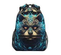 KAAVIYO FantasíA MíStica Del Oso Azul Mochila Escolar Impermeable Mochilas Escolares para Estudiante Adolescentes Niñas Niños