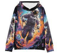KAAVIYO FúTbol De Astronauta Fresco Sudadera con Capucha para Niños con Estampado 3D (Tejido Saludable)