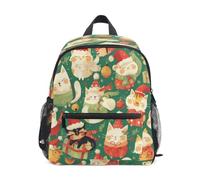 KAAVIYO Gatos Festivos Sombreros Alegres Mochila para Preescolar Niñas Niños Toddler Kids Estudiante Mochilas para Infantiles 3-8 Años