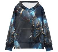 KAAVIYO Langosta De Combate Guerrero Azul Sudadera con Capucha para Niños con Estampado 3D (Tejido Saludable)