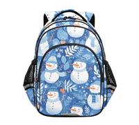 KAAVIYO MuñEcos De Nieve Alegre Festivo Invierno Mochila Infantil 3-12 Años Bolsa Escolar Mochila para Niños Pequeños