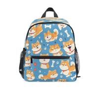 KAAVIYO Naranja Perros Alegres Mochila para Preescolar Niñas Niños Toddler Kids Estudiante Mochilas para Infantiles 3-8 Años
