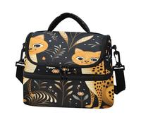 KAAVIYO PatróN De Dibujos Animados Lindo Guepardos Bolsa de Almuerzo Gran Capacidad,Tipo Bandolera Ideal Para el Trabajo Niños Niñas Picnic