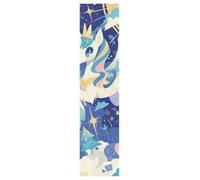 KAAVIYO Unicornio Alado Volando Cielo Estrellado Skateboard Griptape Antideslizante Autoadhesivo Longboard Griptapes Pegatinas de Agarre(9x33in,44x10in 1pcs)