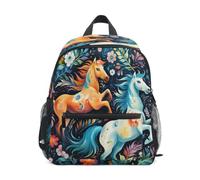 KAAVIYO Unicornios De Colores Estrellas Cielo Nocturno Mochila para Preescolar Niñas Niños Toddler Kids Estudiante Mochilas para Infantiles 3-8 Años