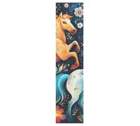 KAAVIYO Unicornios De Colores Estrellas Cielo Nocturno Skateboard Griptape Antideslizante Autoadhesivo Longboard Griptapes Pegatinas de Agarre(9x33in,44x10in 1pcs)