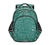 KAAVIYO Verde MatemáTica CientíFica Creativa Mochila Infantil 3-12 Años Bolsa Escolar Mochila para Niños Pequeños