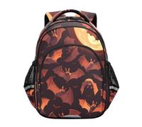 KAAVIYO Volando MurciéLagos Luna Misteriosa Mochila Infantil 3-12 Años Bolsa Escolar Mochila para Niños Pequeños