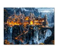 KaayeeWood Rompecabezas de Madera para Adultos,256 Piezas Castillo Mágico Irregulares Puzzle de Madera,Puzzles para Adultos con Caja de Regalo, Decoración del Hogar